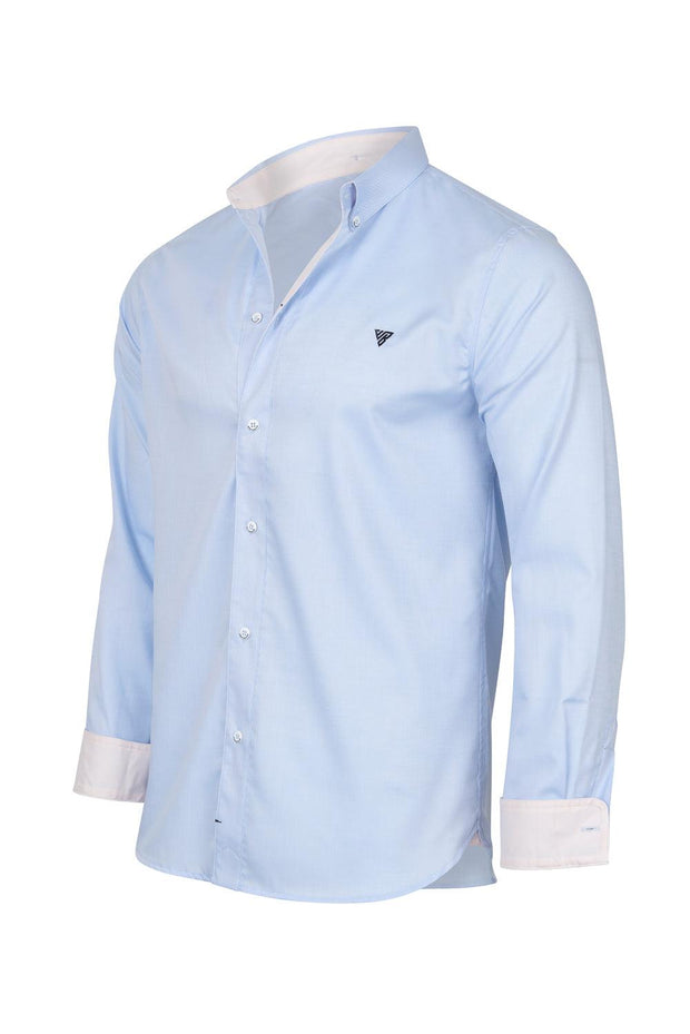 Super Slim Shirt - Azure Blue - Wolf and Baller